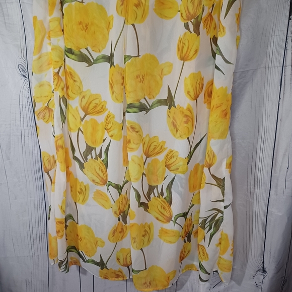 Fashion Nova She A Good One Floral Yellow and White Sheer Pants - Picture 13 of 16